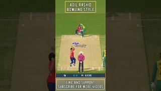 Adil Rashid Bowling Style 🔥🤩  Bowing Action  Real Cricket 24 shorts [upl. by Ztnarf590]