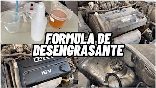 COMO HACER UN DESENGRASANTE PARA MOTOR Y RINES CONCENTRADO  FORMULA AUTOMOTRIZ [upl. by Teirtza800]