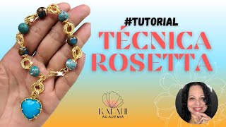 TÈCNICA ROSETTA🔥 PARA APLICAR EN TUS CREACIONES TANTO EN PULSERAS COLLARES Y ARETES 🌸🌸🌸🌸 [upl. by Heater]