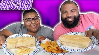 CUBAN SANDWICHES amp FRENCH FRIES MUKBANG CUBAN FOOD pr gang how to make a cuban sandwich [upl. by Madlen]