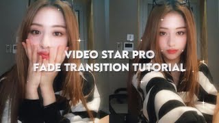 video star paid fade transition tutorial  qr code [upl. by Suhsoj]