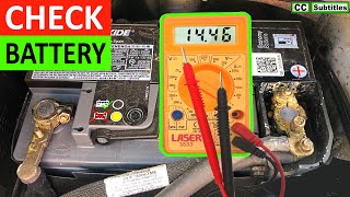 How to check a Car Battery with a Multimeter [upl. by Ronyar100]