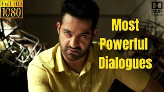 Jr NTR 10 Most Powerful Dialogues in Aravinda Sametha  Pooja Hegde 2020 [upl. by Lorac]