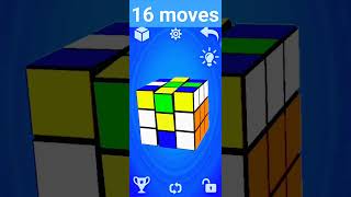 do 16 moves and sove the cube subscribe shorts [upl. by Yeldah]