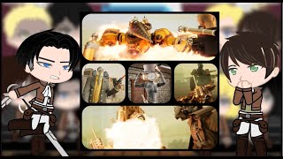 AOTAttack On Titan react to Skibidi Toilet Multiverse Part 2 [upl. by Cristen425]