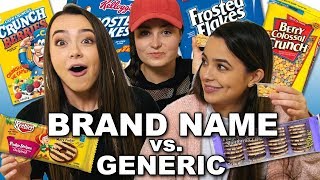 Brand Name vs Generic Challenge  Merrell Twins ft Molly Burke [upl. by Ettenuahs2]