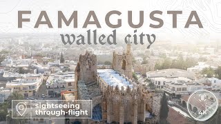 Walled City of Famagusta  Sightseeing flyover  Occupied area [upl. by Elades]