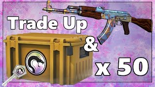 50 Recoil Case Opening and AK 47 Case Hardened Trade up Attempt CS2 counterstrike2 [upl. by Seuguh5]