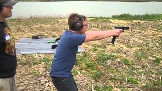 Kid shooting Glock 18 Full Auto [upl. by Bleier961]