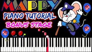 Mappy Bonus Stage Theme  Piano Tutorial [upl. by Weld755]