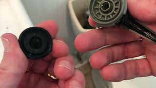 How to fix a running toilet Fluidmaster Quick Fix Do not replace the entire valve [upl. by Cristie]