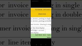 vendor invoice posting amp clearing TCODE [upl. by Kozloski]