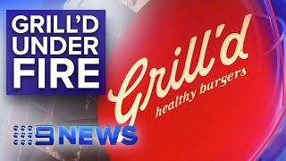 Burger chain Grilld underpays staff  Nine News Australia [upl. by Holsworth37]