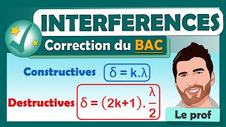 INTERFÉRENCES 🎯 BAC  Terminale spé physique chimie  ✅ Exercice corrigé  Lycée [upl. by Weingarten]