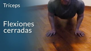 Flexiones cerradas para tríceps [upl. by Ailekat710]