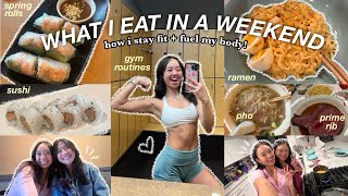 WHAT I EAT IN A WEEKEND  how i stay fit  fuel my body [upl. by Neelie]