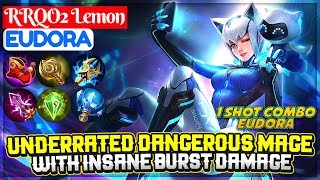 Underrated Dangerous Mage With Insane Burst  RRQO2 Lemon Eudora  Mobile Legends [upl. by Esorlatsyrc]