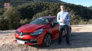 Clio Renaultsport 2013 review  Auto Express [upl. by Dnalyram]