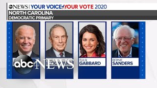 Joe Biden projected to win North Carolina Democratic primary l ABC News [upl. by Yelsgnik201]