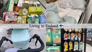 Living in Finland Vlog 8 🇫🇮 Baby is Here ❤️  Grocery Store Shopping  KSupermarket  Moomin [upl. by Irol]