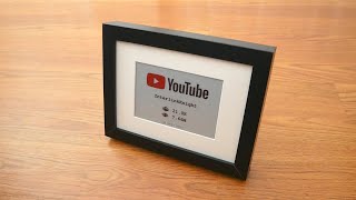 DIY YouTube Subscriber Counter EPaper Display  ESP32 [upl. by Mattie]