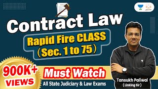 Contract Law  Rapid fire class Sec 175  Contract Law  Linking Laws  By Tansukh Paliwal [upl. by Ynaffyt]