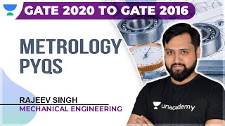 Metrology PYQs  Mechanical  GATE 2020 to GATE 2016  Rajeev Singh [upl. by Holsworth532]