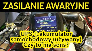 UPS i akumulator samochodowy  jak długo będzie działał jako awaryjne zasilanie instalacji CO [upl. by Lilla82]