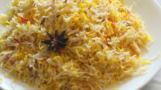 Saffron Rice Pulao  Easy Saffron Rice Recipe [upl. by Grigson]