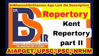 Kents Repertory  Repertory Homoeopathy  DrBhavesh Sir Classes Part2 [upl. by Atteyram]