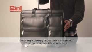 McKlein USA 2in1 wheels detachable business briefcase [upl. by Robet]