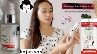 KOJIE SAN SKIN LIGHTENING SUPER SERUM  Niacinamide  Kojic acid [upl. by Hadlee691]