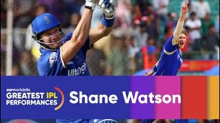 Greatest IPL performances No 5 Shane Watsons 52 and 3 for 10 vs Delhi Daredevils [upl. by Annayehc767]