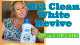 OxiClean White Revive Laundry Whitener  Stain Remover  Review amp Experiment [upl. by Nyret]