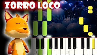 Zorro Loco  Piano Cover  Tutorial  Karaoke [upl. by Tsenrae]