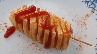 Twister Potato No spiralizer Potato recipe HungryBites  Kids special Ramadan recipe [upl. by Newel]