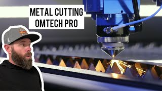 OMTech Pro 150w Hybrid  Metal Cutting on a Co2 Laser [upl. by Aliahkim999]