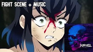 Inosuke vs Tanjiro with epic music [upl. by Normandy]