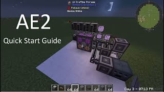 Applied Energistics 2 Quick Start Guide [upl. by Nairred]