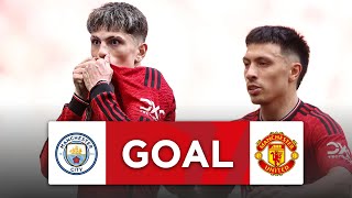 GOAL  Garnacho  Manchester City 01 Manchester United  Final  Emirates FA Cup 202324 [upl. by Clementine]