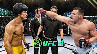 Bruce Lee vs Michael Chandler  EA Sports UFC 4  Bruce Lee Fight Club 🔥🐲 [upl. by Aik]