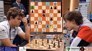 🎦 Carlsens magic vs Dubovs Briliance  Magnus Carlsen vs Daniil Dubov  World Rapid Teams 2024 [upl. by Mariana]