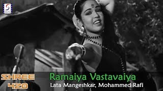 Ramaiya Vastavaiya  Lata Mangeshkar Mohammed Rafi  Shree 420  Raj Kapoor Nargis [upl. by Ofella180]