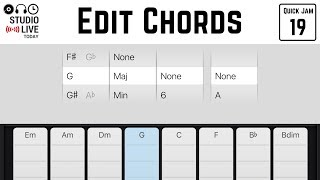 How to edit chords in GarageBand iOS iPhoneiPad [upl. by Matias276]