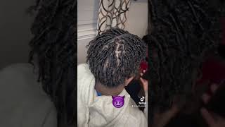 Temporary Locs on short hair tutorial [upl. by Wasson]