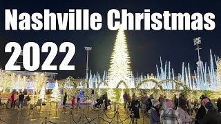 Christmas 2022 Part 1 Nashville Christmas Trip Gaylord Opryland First Horizon Park [upl. by Yarahs586]