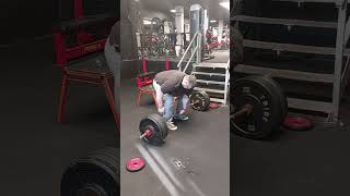 Chris James Fat Gripz Extreme 105kg one hand deadlift record thumbless [upl. by Arica]