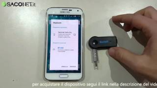 Come Configurare il ricevitore vivavoce auto bluetooth SACONET BLA01 [upl. by Enyalaj]