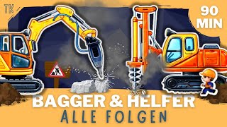 Bagger amp Baufahrzeuge ⭐ Alle Folgen  Kindervideos  Kinderfilme  telekids [upl. by Onaicnop11]