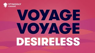 Voyage voyage  Desireless  Karaoké avec paroles [upl. by Ilana]